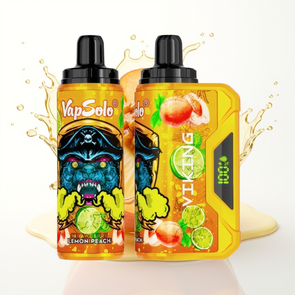 VapSolo VIKING 12000 Puffs 22ml Limona Breskeva Tip-C LED