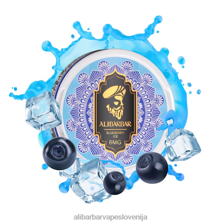 Alibarbar Vape - Alibarbar nikotinske vrečke 68N0093 jagodni led iz lubenice