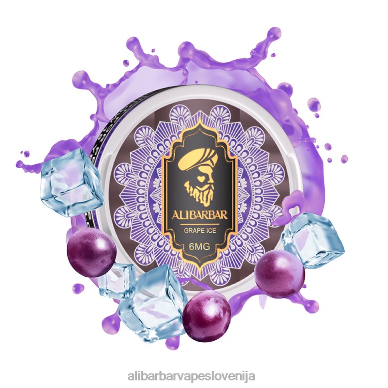 Alibarbar Vape - Alibarbar nikotinske vrečke 68N0093 jagodni led iz lubenice
