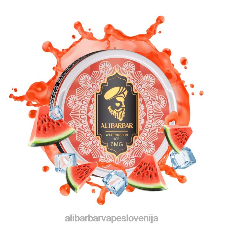 Alibarbar Vape Flavours - Alibarbar nikotinske vrečke 68N0094 led iz lubenice