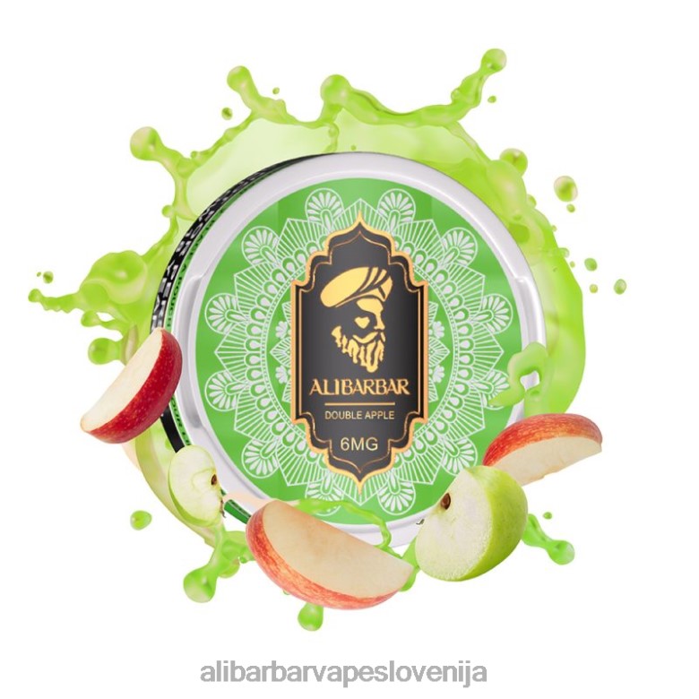 Alibarbar Vape Price - Alibarbar nikotinske vrečke 68N0096 dvojno jabolko
