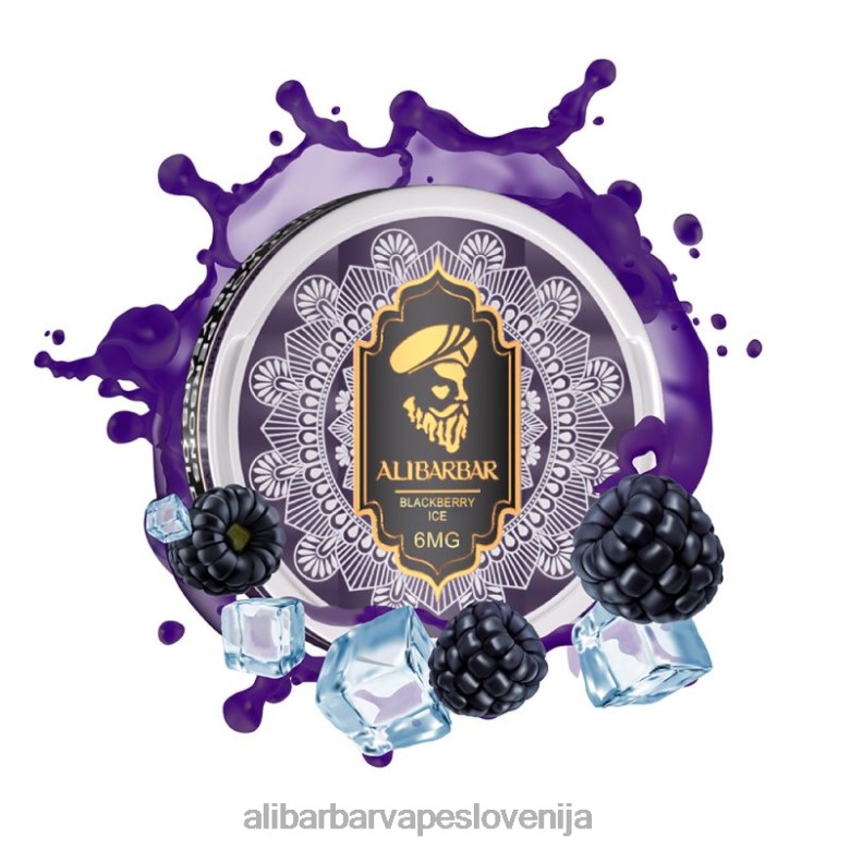 Alibarbar Vape Slovenija - Alibarbar nikotinske vrečke 68N0097 robidov led